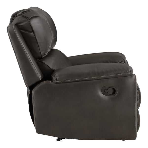 OSP Home Furnishings Santiago Recliner  Charcoal