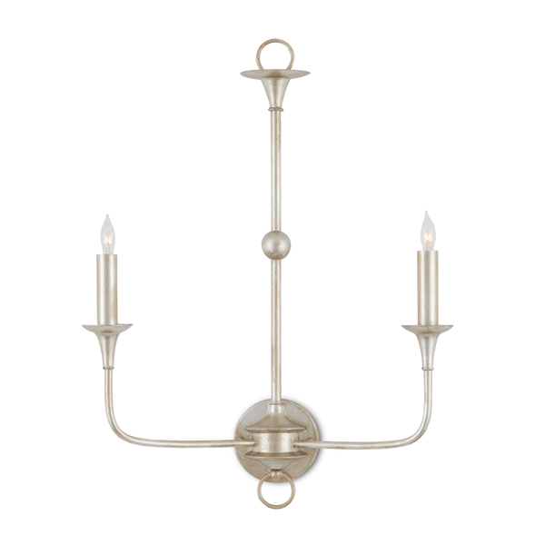 Nottaway Champagne Wall Sconce - Elegant Wrought Iron Fixture for Traditional & Transitional Spaces