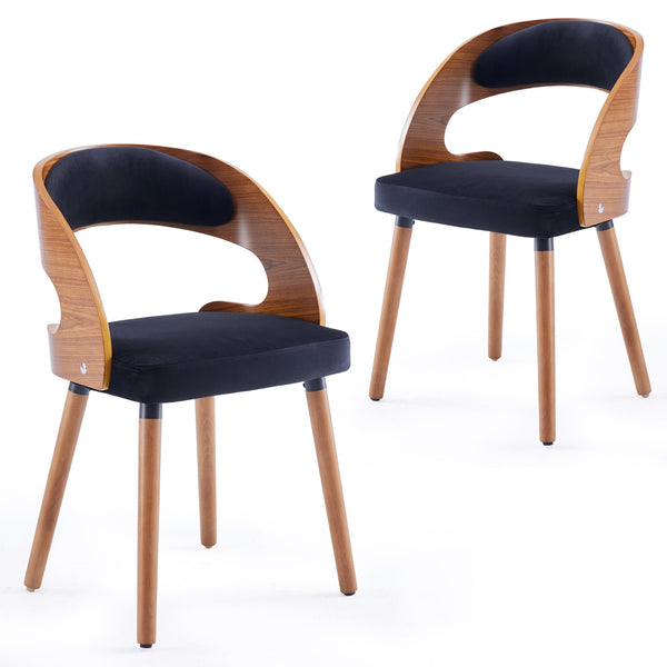 English Elm Swivel Counter Stools Set of 2 Rattan Back Pu Seat Mid Century Wood Frame Kitchen Black T3623P433537