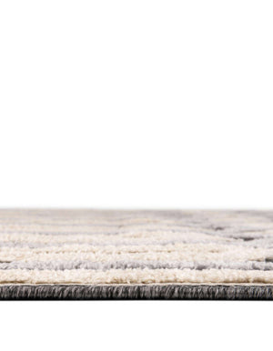 Unique Loom Arlo JJ Machine Made Tribal Rug Charcoal, Ivory/Gray 5' 3" x 8' 0"