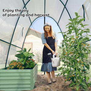 English Elm 6' Gothic Arch Walk-in Greenhouse Steel Frame Pe Cover with Sandbag Anchors T3971P402270
