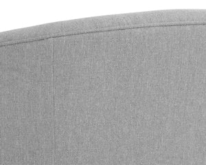 Sunpan GRIMALDI Swivel Armchair - Modern Comfort in Liv Dove Fabric, Sustainable Design for Everyday Elegance 108555
