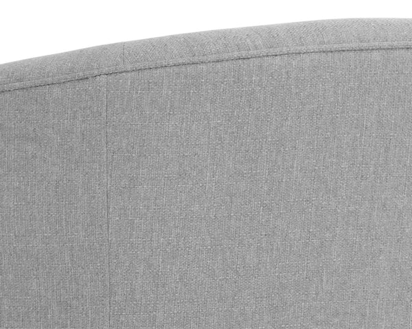 Sunpan GRIMALDI Swivel Armchair - Modern Comfort in Liv Dove Fabric, Sustainable Design for Everyday Elegance 108555
