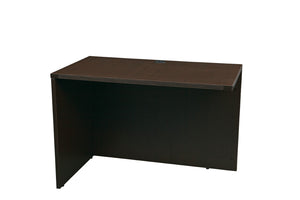 OSP Home Furnishings Napa Modular Return Shell Seating Unit for Lounge and Reception Contemporary Style 48X24  Espresso NAP-45-ESP