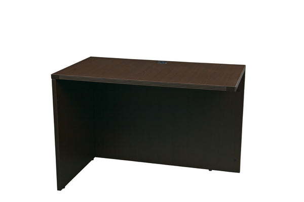 OSP Home Furnishings Napa Modular Return Shell Seating Unit for Lounge and Reception Contemporary Style 48X24  Espresso NAP-45-ESP