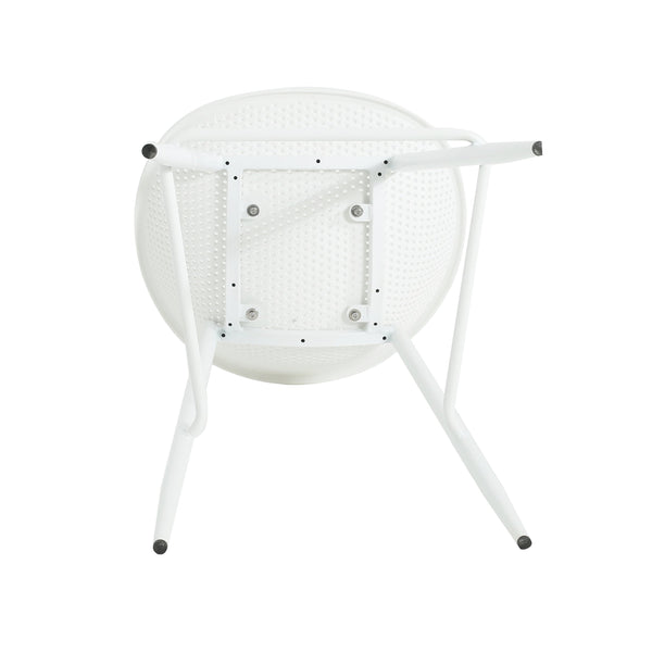 English Elm Gable Outdoor Barstools Set of 2 Iron Framed Resin Mesh Patio Counter Seating N775P176689W