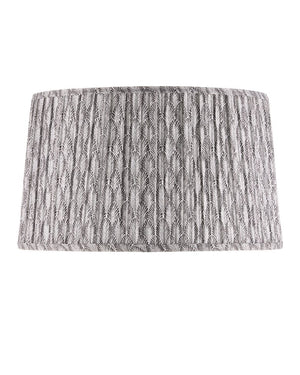 Currey & Company Plume Elegant Gray Pleated Lamp Shade - Unique Fan-like Design By Lacefield Designs For Chic Spaces Gray Cotton 0900-6005-currey-company