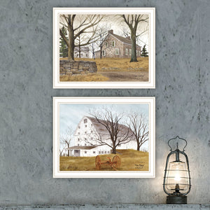 English Elm Trendy Decor 4u Billy Jacobs Farmhouse Wall Art Set Framed Pastoral Prints B067P254095