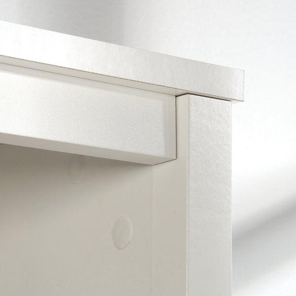 English Elm Library Cabinet With Doors – White Finish, Adjustable Shelving, Stylish Storage For Any Room B356P402687