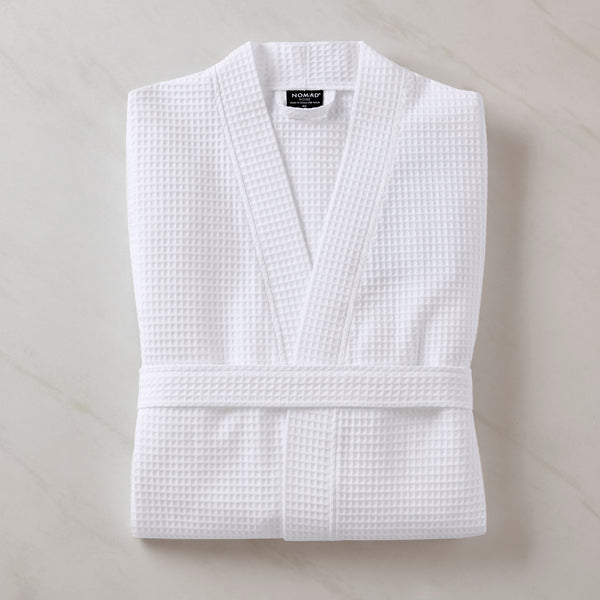 English Elm One Size Cotton Terry Kimono Bath Robe with Anti-microbial Treatment for Spa Comfort B035P440224