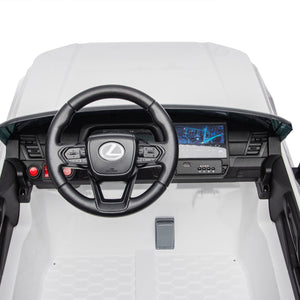 English Elm Lexus Gx550 Two Seat Kids Ride on with 24v Power Remote Control and Suspension White W1578P416227