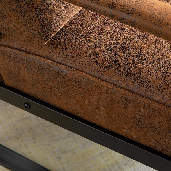 English Elm Classic Mid Century Modern Accent Chair - Stylish Metal Frame, Soft Spotted Microfiber, Perfect For Any Room B2735P256732