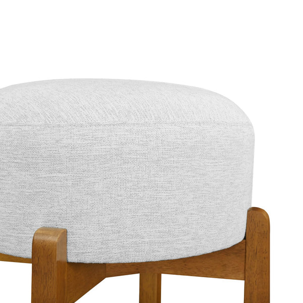 English Elm Christopher Knight Home® - Vera Elegant Wooden Barstools Set Of 2 - Ivory Upholstery, Walnut Finish For Modern Interiors N775P333869W