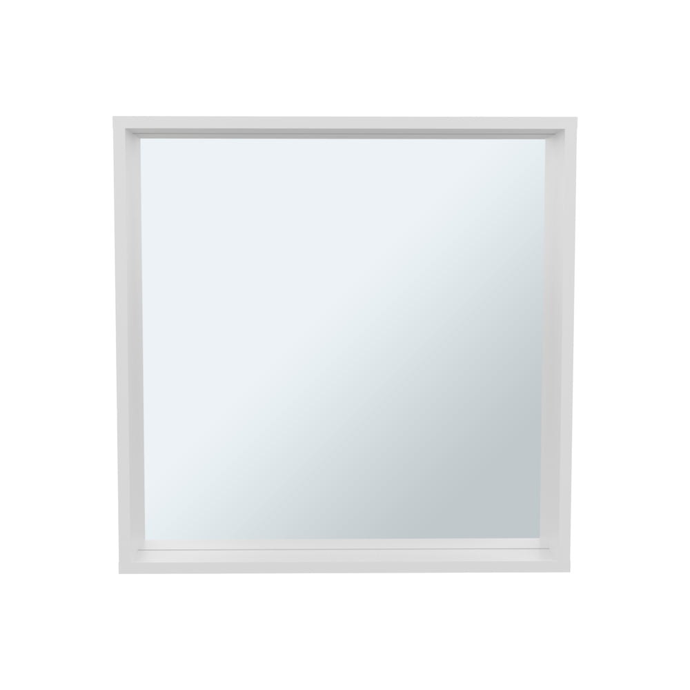 English Elm Medicine Cabinet White 23.6" H with Mirror & Single Shelf, Eco-Friendly Engineered Wood, Compact Storage B097P395879