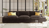 English Elm [ Video Provided] 119.5'' 3 Seater Sofa With 2 Storage Units , For Living Room, Office, Apartment