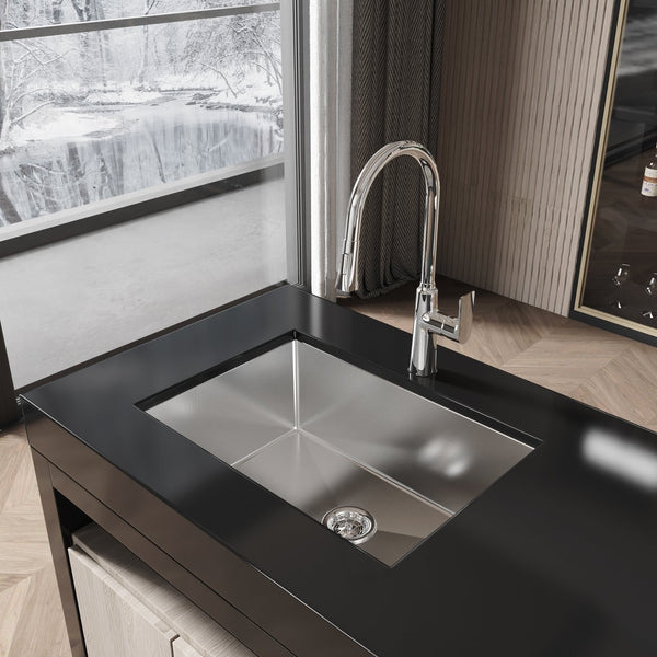 English Elm Stainless Steel Undermount Kitchen Sink Handmade 304 Grade Nano Gray Brushed Finish T3177P286043