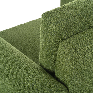 English Elm Christopher Knight Home® - Modern Bouclé Upholstered Accent Chair with Rounded Arms, Solid Wood Frame, 330lb Capacity, Luxe Comfort Green N765P248341N