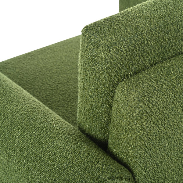 English Elm Christopher Knight Home® - Modern Bouclé Upholstered Accent Chair with Rounded Arms, Solid Wood Frame, 330lb Capacity, Luxe Comfort Green N765P248341N