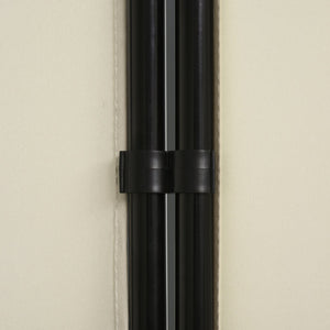 English Elm HOMCOM 6' 3-Panel Room Divider Folding Privacy Screen, Beige Polyester, Metal Frame, Portable Elegant Room Partition 99.5" x 71.75" W2225P173944