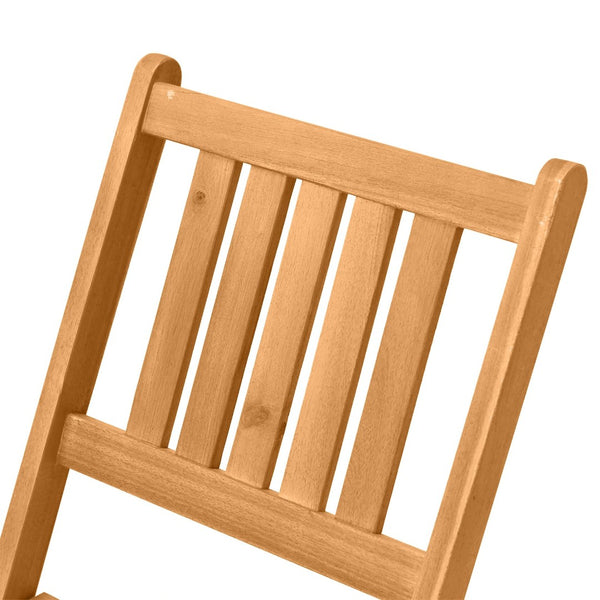 English Elm Outsunny 3-Piece Folding Acacia Wood Bistro Set For Outdoor Relaxation, Compact Teak Finish Style W2225P174459-GIGA