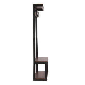 English Elm Christopher Knight Home® - COAT Stand Bench with 5 Double Hooks – Mango Wood & Iron Modern Industrial Entryway Organizer 69421.00
