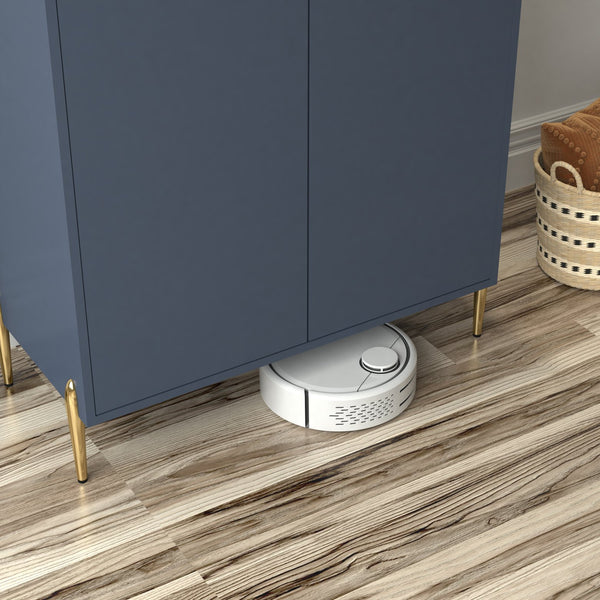 English Elm 2 Door Wine Bar Cabinet with 12-Bottle Rack, Soft-Close Hinges, Adjustable Shelf & Elevated Metal Legs Blue W2899P372476