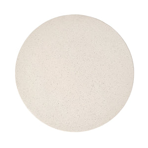 English Elm U_style Hourglass Mgo Concrete Outdoor Accent Table Sculptural Stone Texture Patio Decor Beige N711P422067K