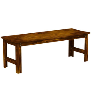 English Elm Garden Outdoor Bench Slatted Hdpe Two Person Patio Seat Weather Resistant Matte T3971P445044