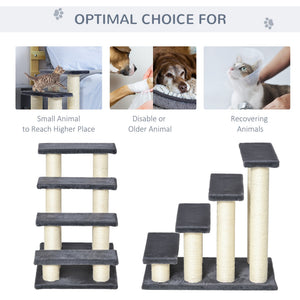 English Elm Pawhut Modular Wall Mounted Cat Tree with Condo Curved Perch Bridge and Solid Wood Frame W2225P217050