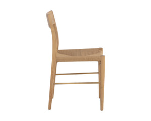 Sunpan Bondi Dining Chair Set of 2 - Timeless Modern Design with Hand-Woven Rope and Sustainable Beech Wood Light Oak