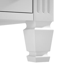English Elm Christopher Knight Home® - 36" Freestanding 36-inch Modern Bathroom Vanity with Ceramic Sink, Ample Storage, Solid Legs, Durable Finish White N759P284623K