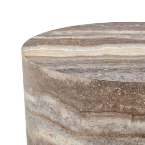 English Elm Cave Stone Patterned Mdf Round Coffee Table for Minimalist Industrial Living Rooms W1151P460954