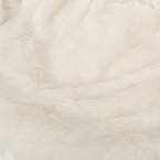 English Elm Christopher Knight Home® - Amori Plush 3ft Faux Fur Bean Bag Chair White – Ultra-Soft Foam Fill, Durable 300lb Capacity N778P185631W
