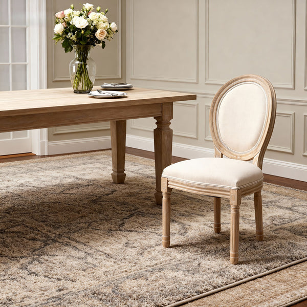 English Elm French Country Barstools Solid Wood Cabriole Legs Upholstered Cushion Set of 2 W1622P411779