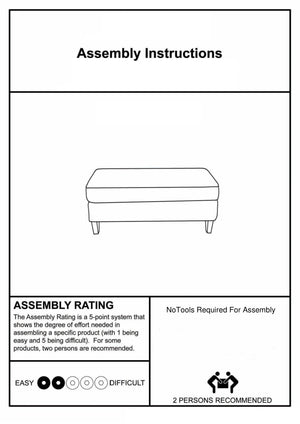 English Elm Living 1pc Ottoman Gray Chenille Transitional 52"L x24"W Plush High-Density Foam Tapered Legs Cozy Accent Hub B2741P305627