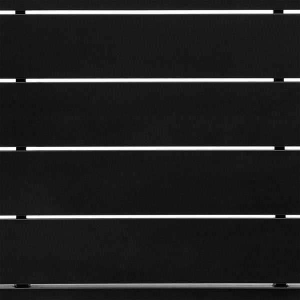 English Elm Glavian 4-Piece Outdoor Lounge Set – Aluminum & Teak Accents, Gray Cushions, Durable Powder-Coat Finish B2736S00016