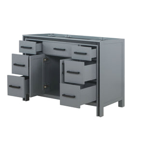 English Elm Dark Grey Bath Vanity – 48" W Solid Wood Design With Soft-Close Drawers & Ample Storage Space B2731P260694