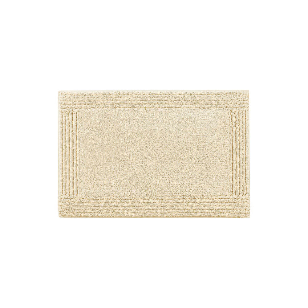 JLA Home Madison Park Signature - 100% Cotton High-Density 3000 GSM Tufted Reversible Bath Rug — Plush, OEKO-TEX Certified Comfort Natural MPS72-562