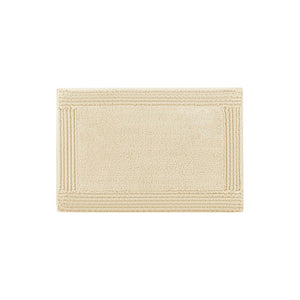 JLA Home Madison Park Signature - 100% Cotton Tufted Bath Rug 3000 GSM Plush Reversible OEKO-TEX Certified, Spa-Soft, Machine Washable Natural MPS72-561