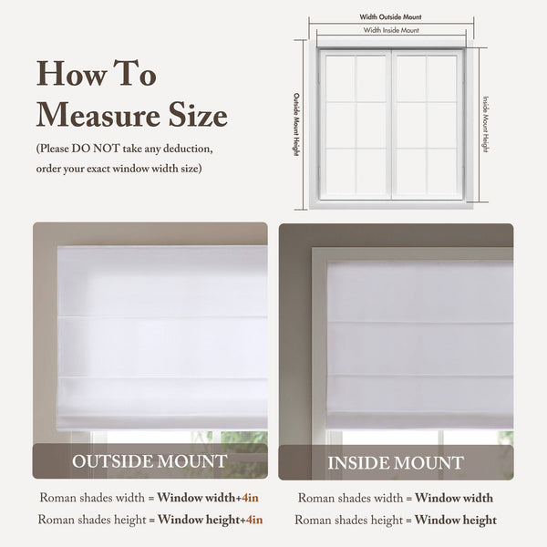 English Elm 1PC Cordless Roman Blind 33x64" Galen Matte Blackout Fabric, 100% Polyester, Energy Saving White 5.96 L x 9.25 W x 8.07 H B035P341210