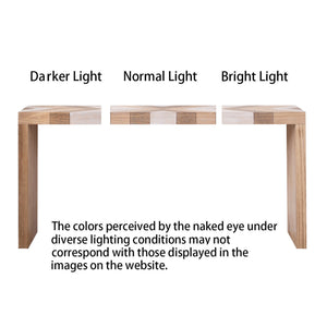 English Elm Modern Chevron Wood Console Table 62 Inch Entryway Sofa Accent for Any Room W2729P356958