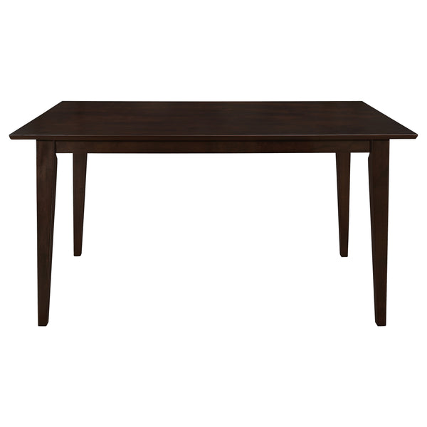 English Elm Henin Cappuccino Rectangle Dining Table — Timeless Dark Wood Finish, Seats Family Comfortably 59" B062P350421