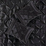 Madison Park Laurel Transitional 7 Piece Tufted Comforter Set MP10-3281 Black