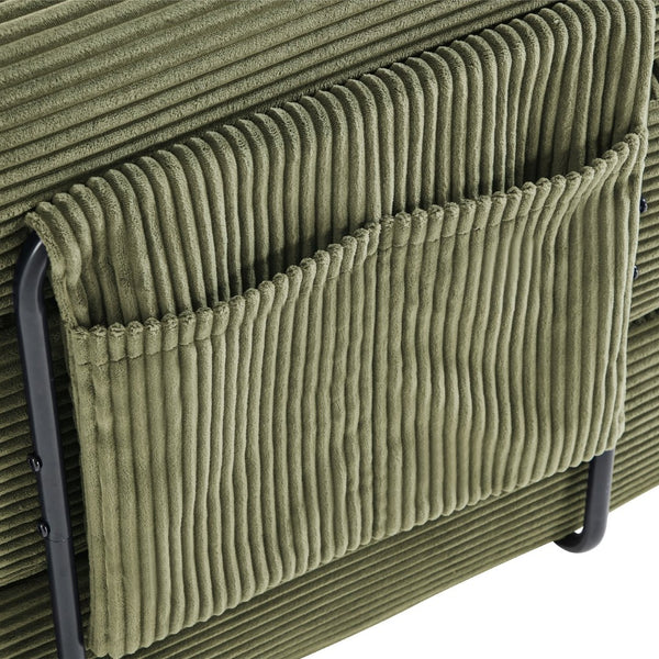 English Elm United We Win Convertible Folding Sofa Bed - Cozy Corduroy Memory Foam For Living Room & Guest Use W1568S00250-GIGA