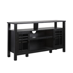 58" 2-Door Transitional Sideboard Black HTTD5DBL2 Walker Edison