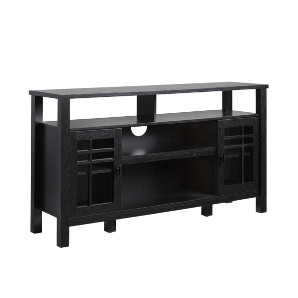 58" 2-Door Transitional Sideboard Black HTTD5DBL2 Walker Edison