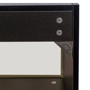 English Elm Large-capacity Wall Cabinet Matte Black Up-flip Door Spice Storage for Modern Kitchens W331P379953