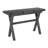 OSP Home Furnishings McKayla Flip Top Table Washed Grey