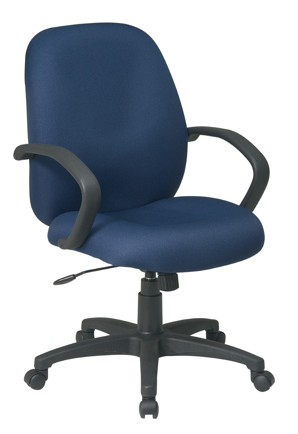 OSP Home Furnishings Executive Mid Back Office Chair with Lumbar Support and Pneumatic Height Adjustment Control EX2651-225