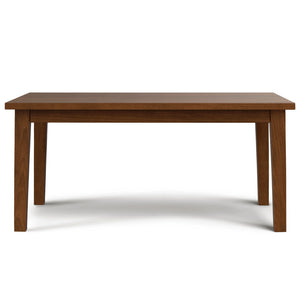 English Elm Eastwood Walnut Dining Table 66"x40" — Handcrafted Solid Veneer Top, Thick Legs, Durable Lacquer Finish B136P203506
